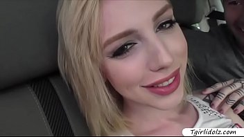 Hot Blonde Shemale Annabelle Lane Doggystyle Anal Fucking