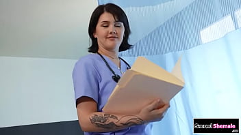 Busty Trans Nurse Daisy Taylor Bareback POV